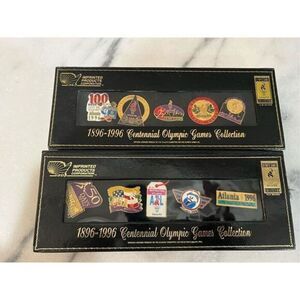 1896-1996 Olympic Pin Atlanta Centennial Games Collection Collector Sets 10 Pins
